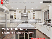 Tablet Screenshot of iconkitchendesign.com